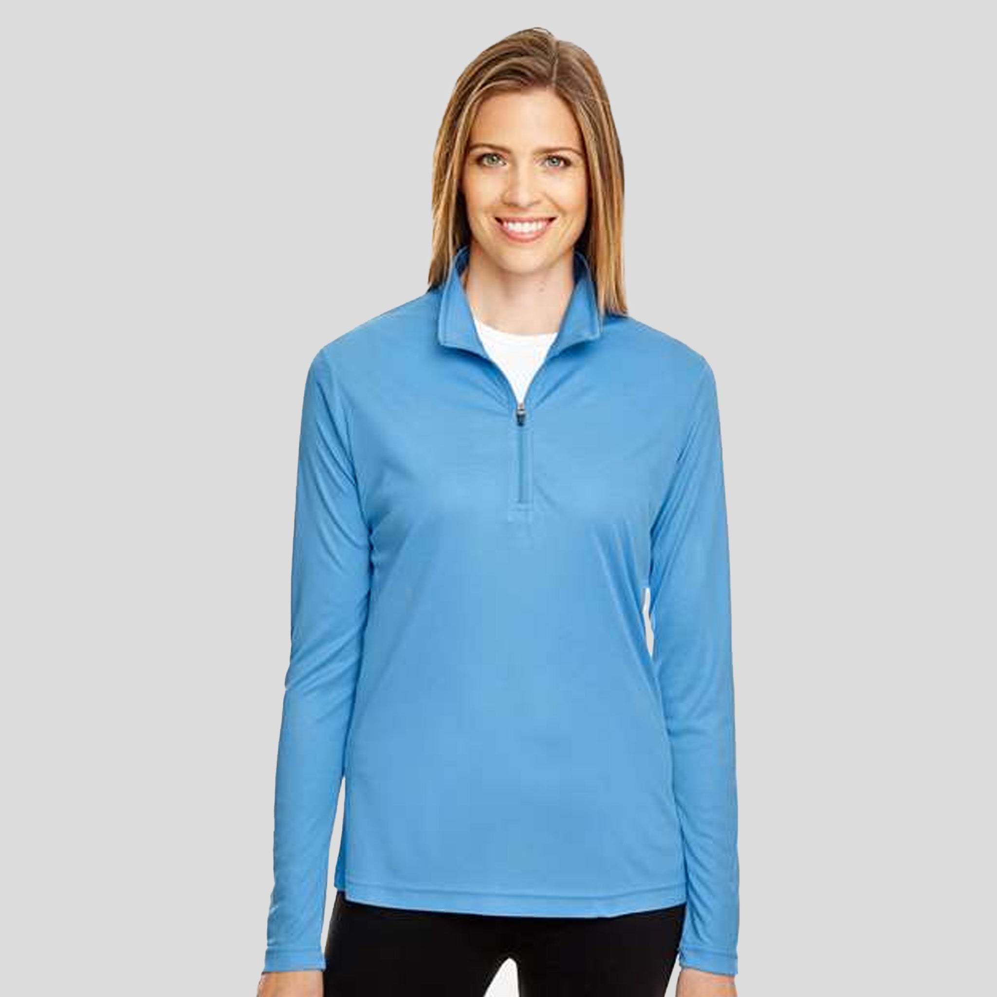 Women's Zone Performance Quarter-Zip Pullover | Sport Light Blue
