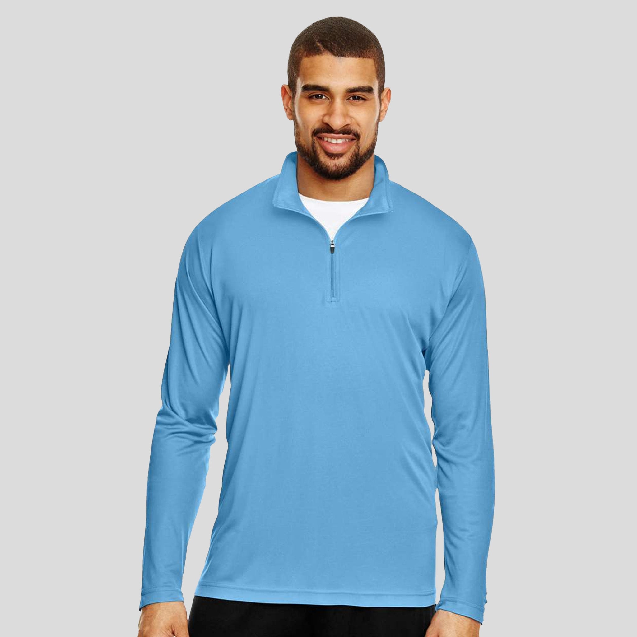 Men's Zone Performance Quarter-Zip Pullover | Sport Light Blue