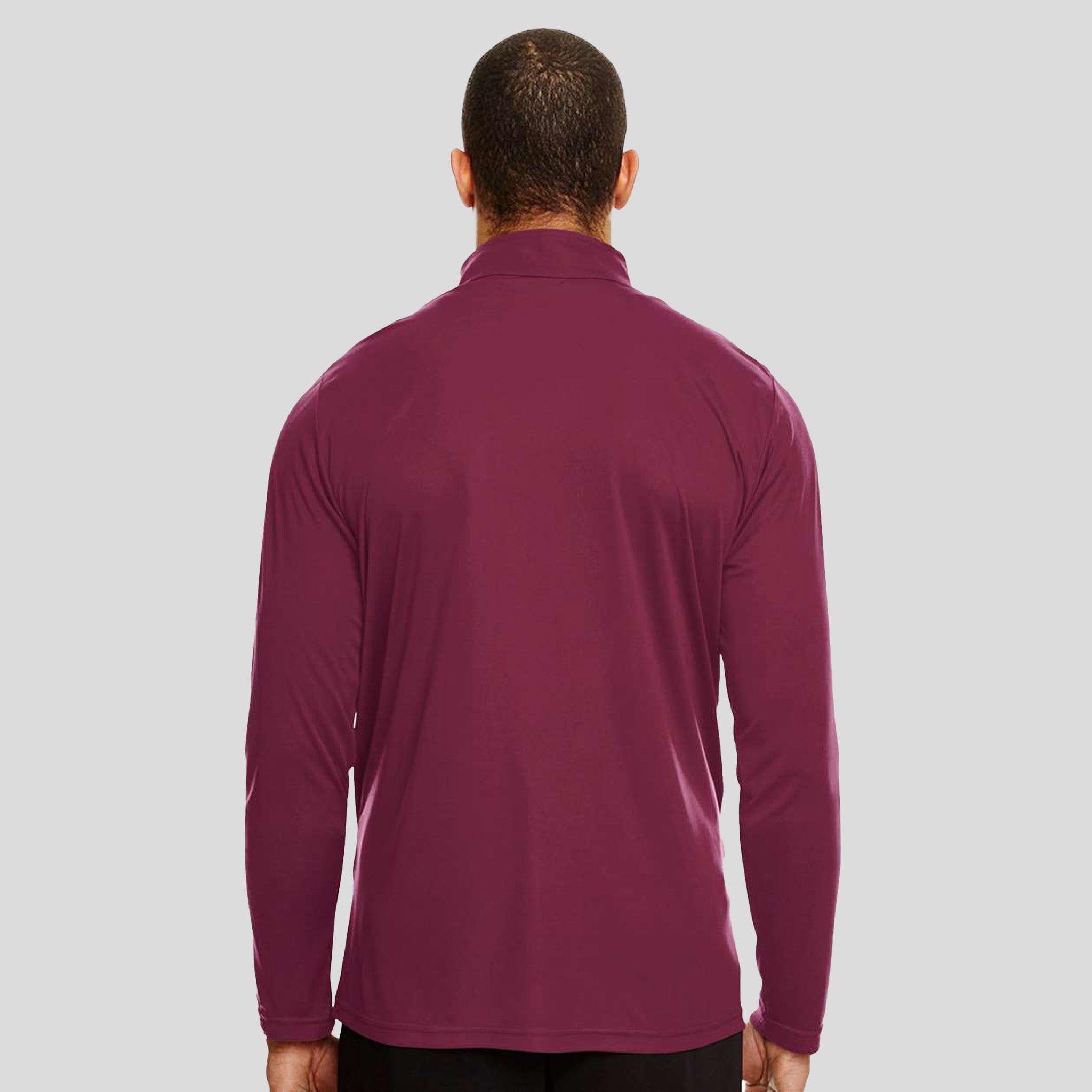 Men's Zone Performance Quarter-Zip Pullover | Sport Maroon