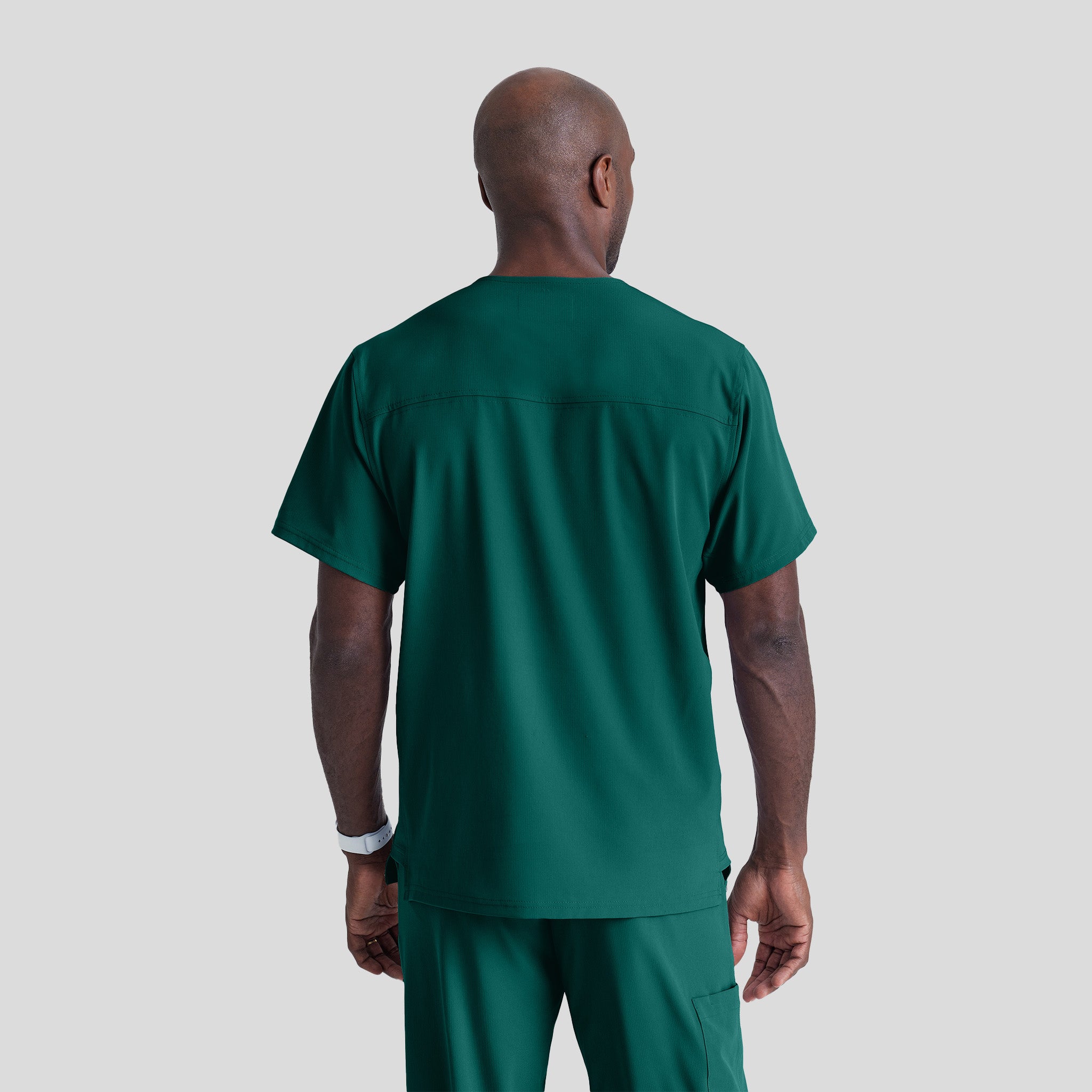 Men's Structure 1-Pocket V-Neck Scrub Top | Hunter