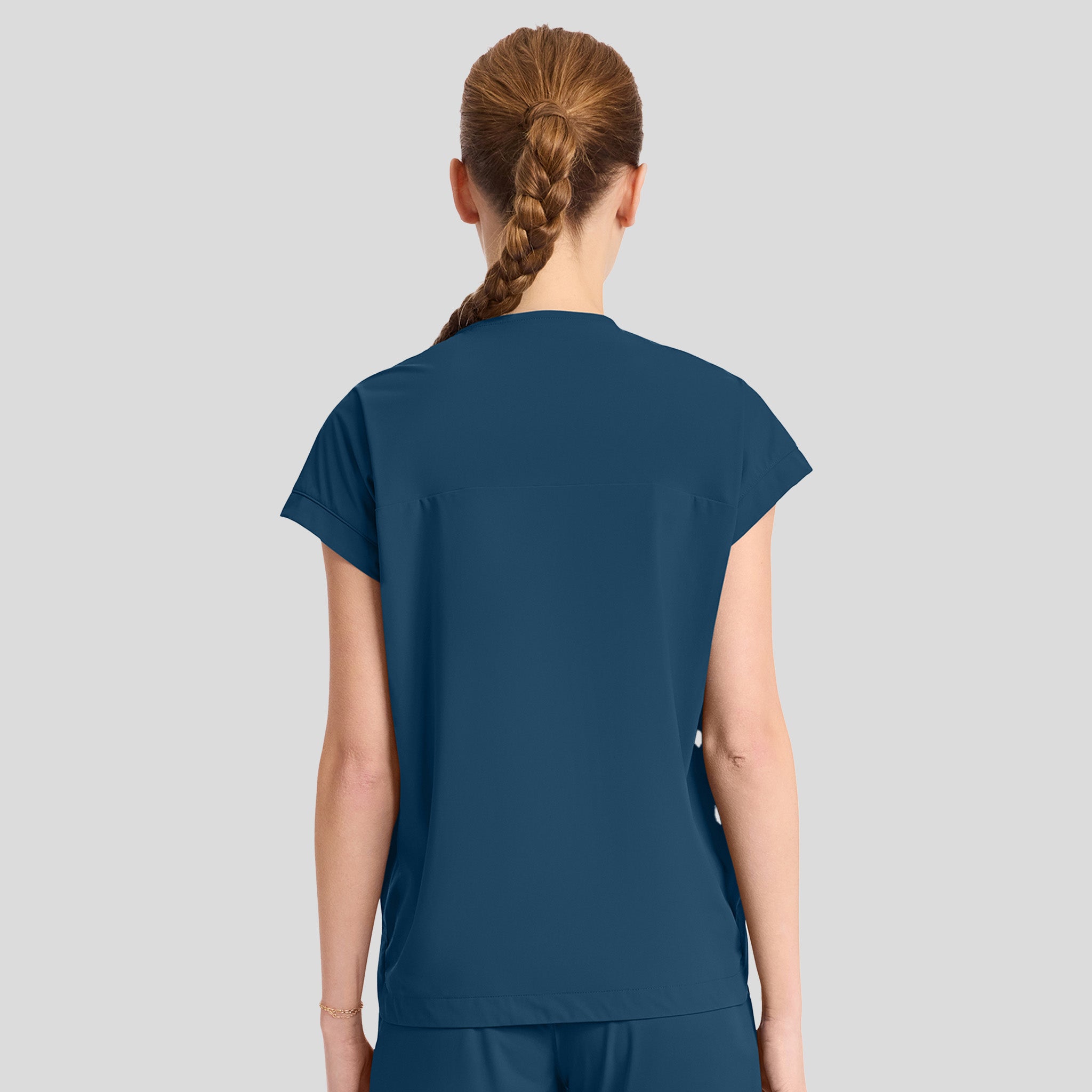 Dolman V-Neck Top | Caribbean