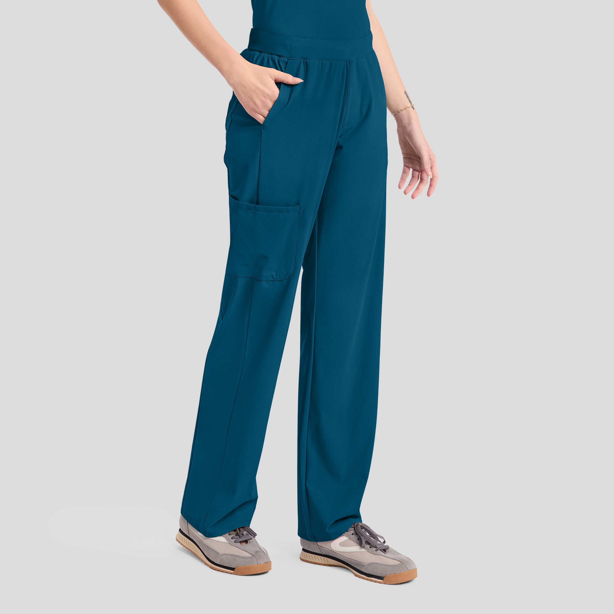 4-Pocket Straight Leg Pant | Caribbean