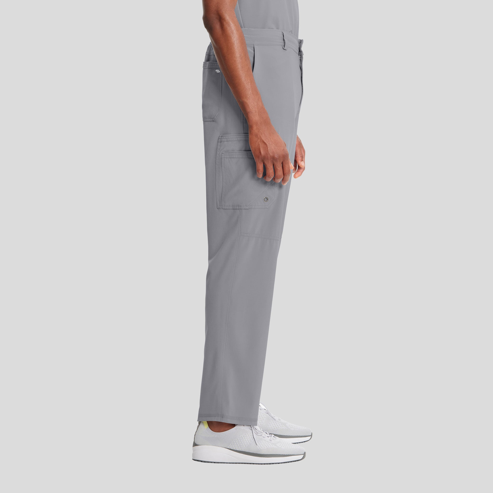 Men's Zip Fly Cargo Scrub Pant | Grey