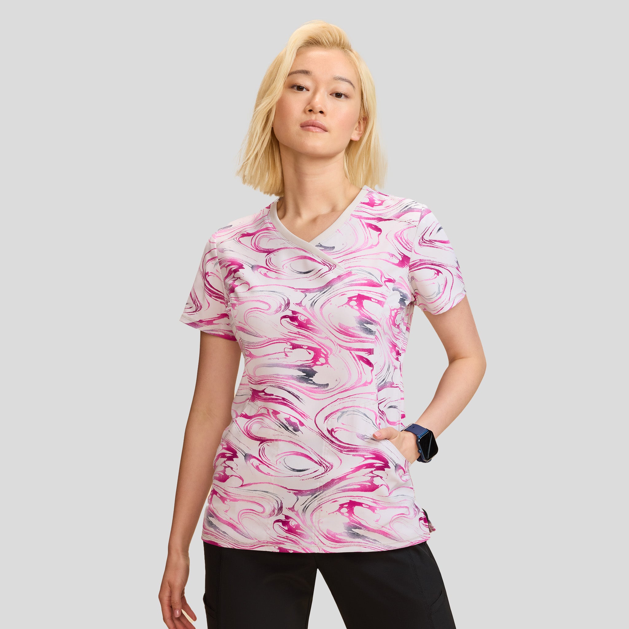 Marble Daze Print Top