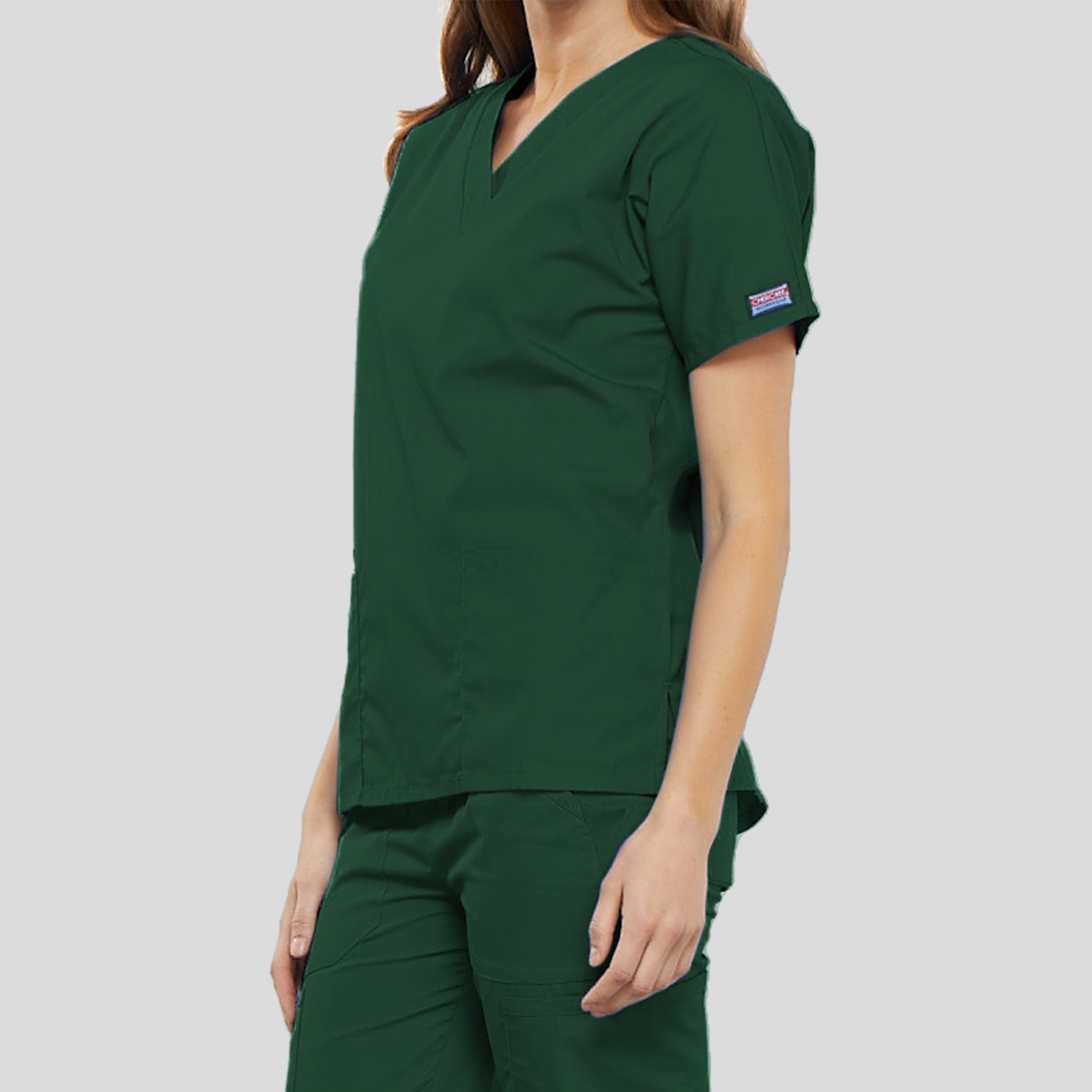 Women's V-Neck 2 Pocket | Hunter