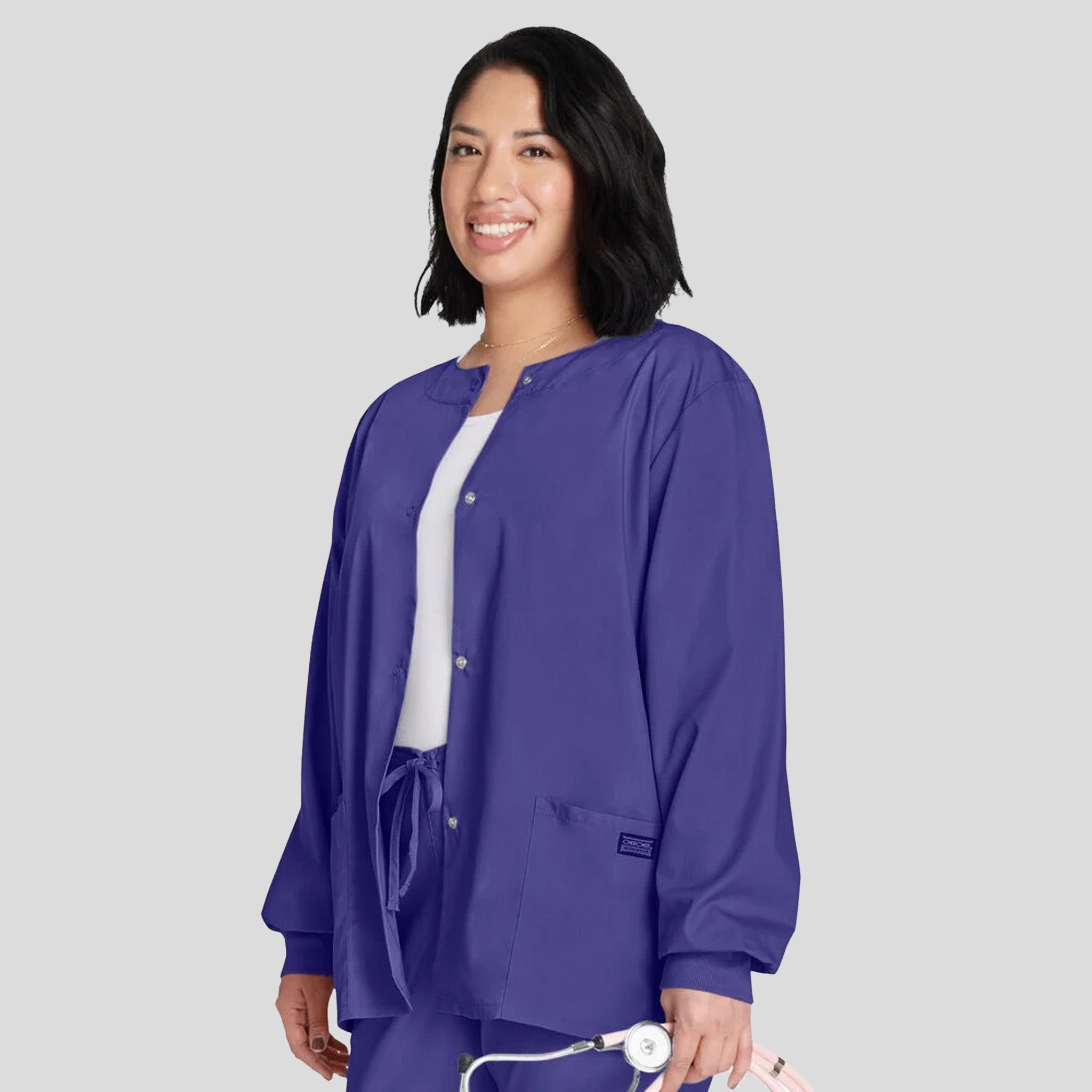Women's Snap Front Jacket | Grape