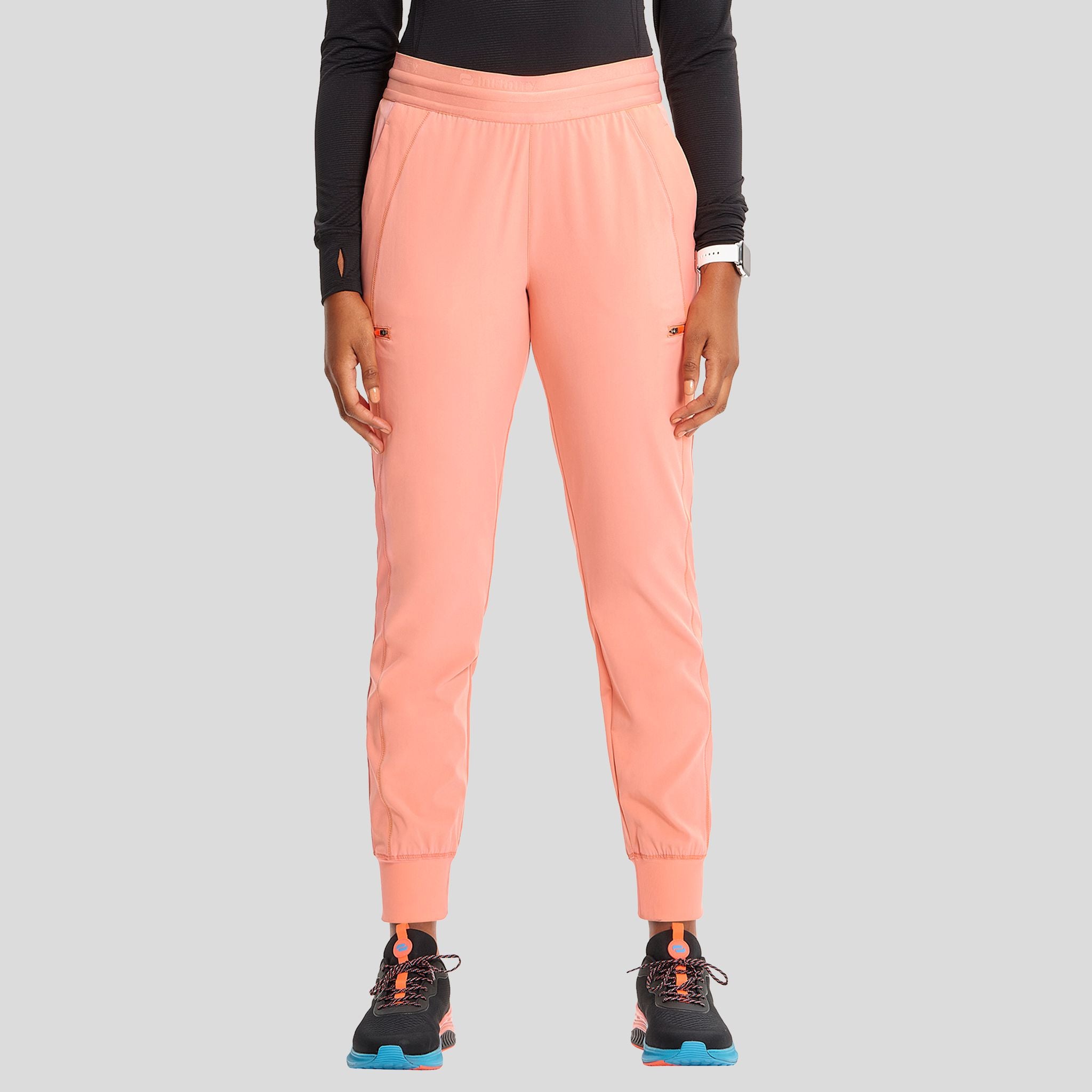 IN_INFINITY_GNR8_MIDRISEJOGGER_122A_ELECTRICCORAL_FRONT