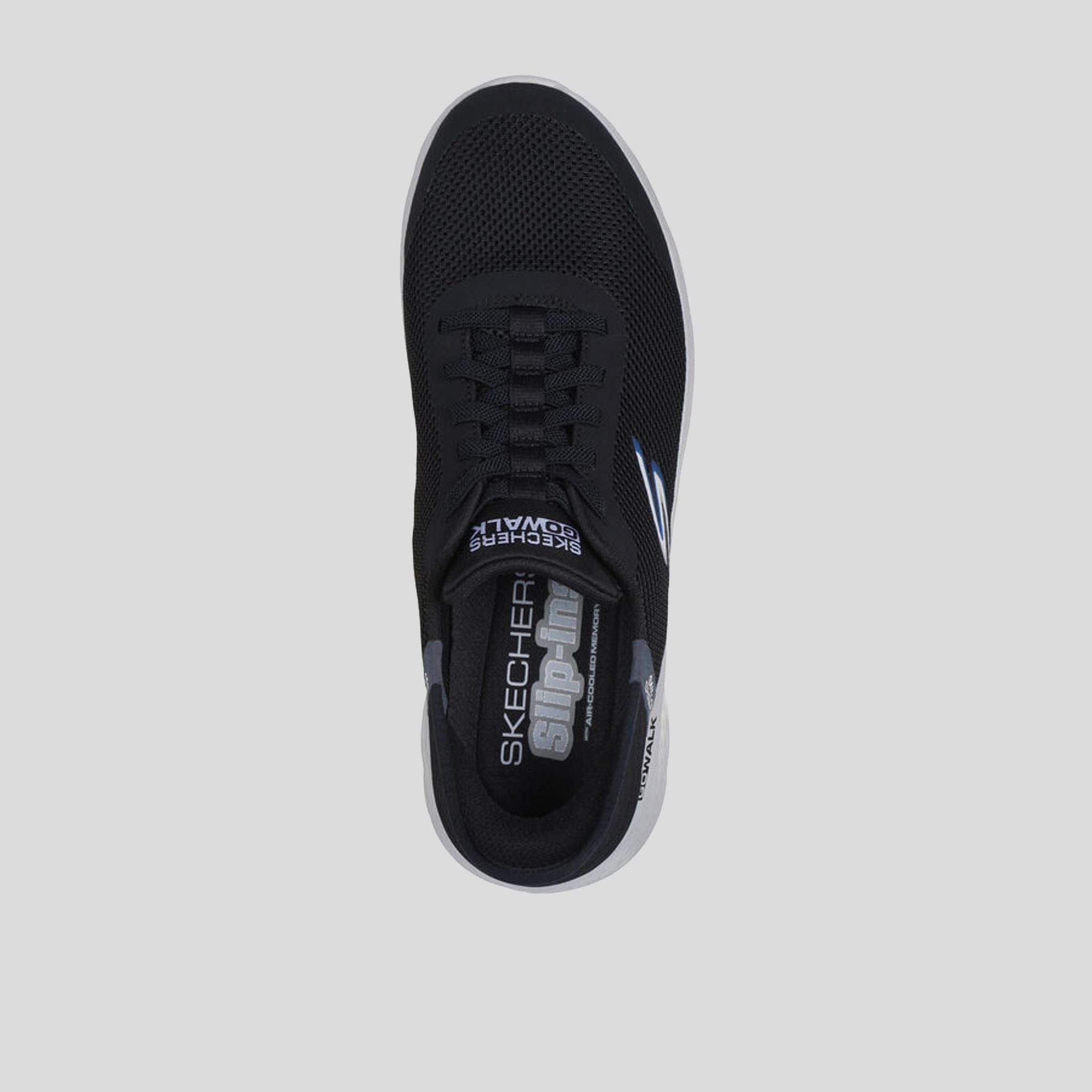 Men's Skechers Slip-ins: GO WALK Flex - Hands Up | Black/Gray