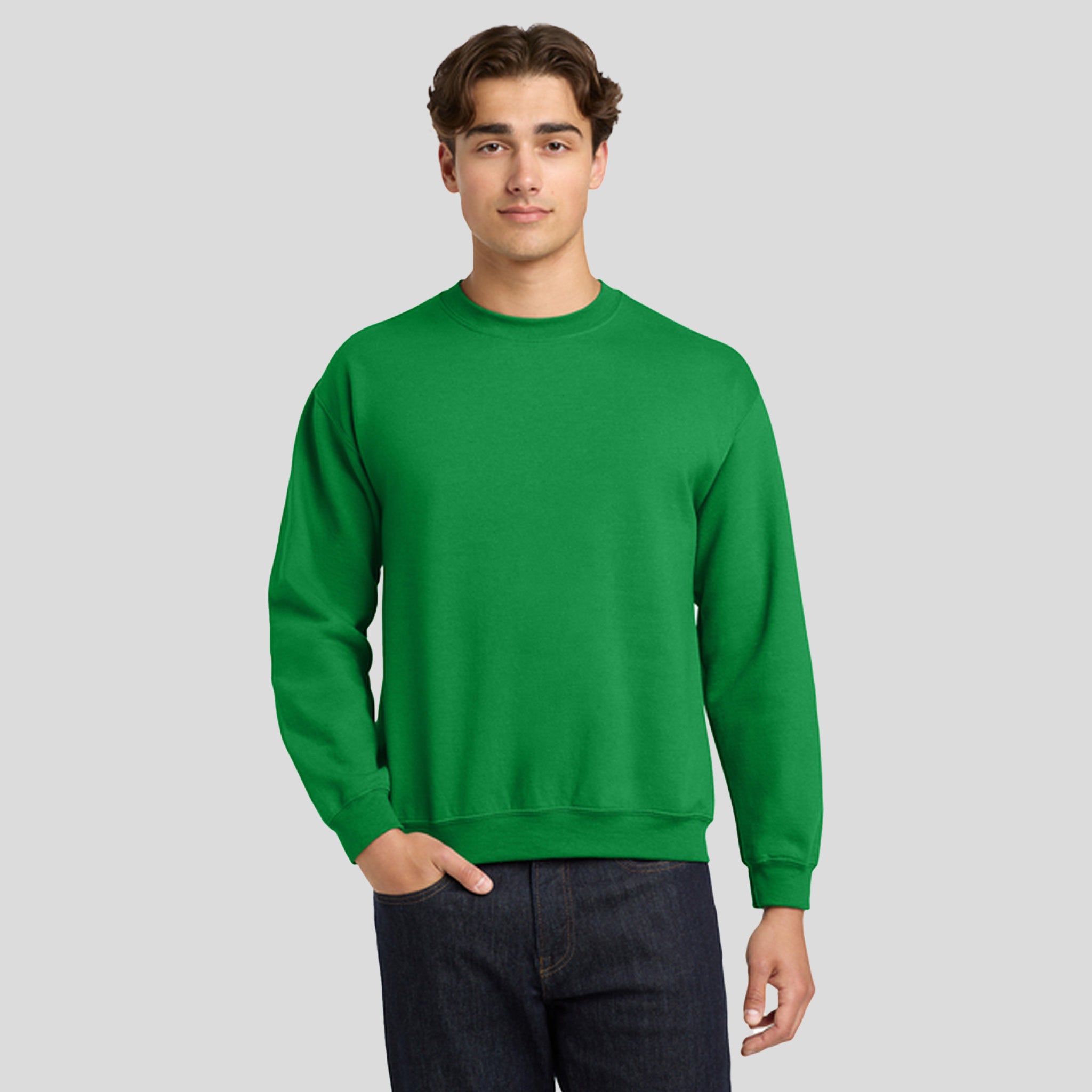 Heavy Blendβ’ Crewneck Sweatshirt | Irish Green