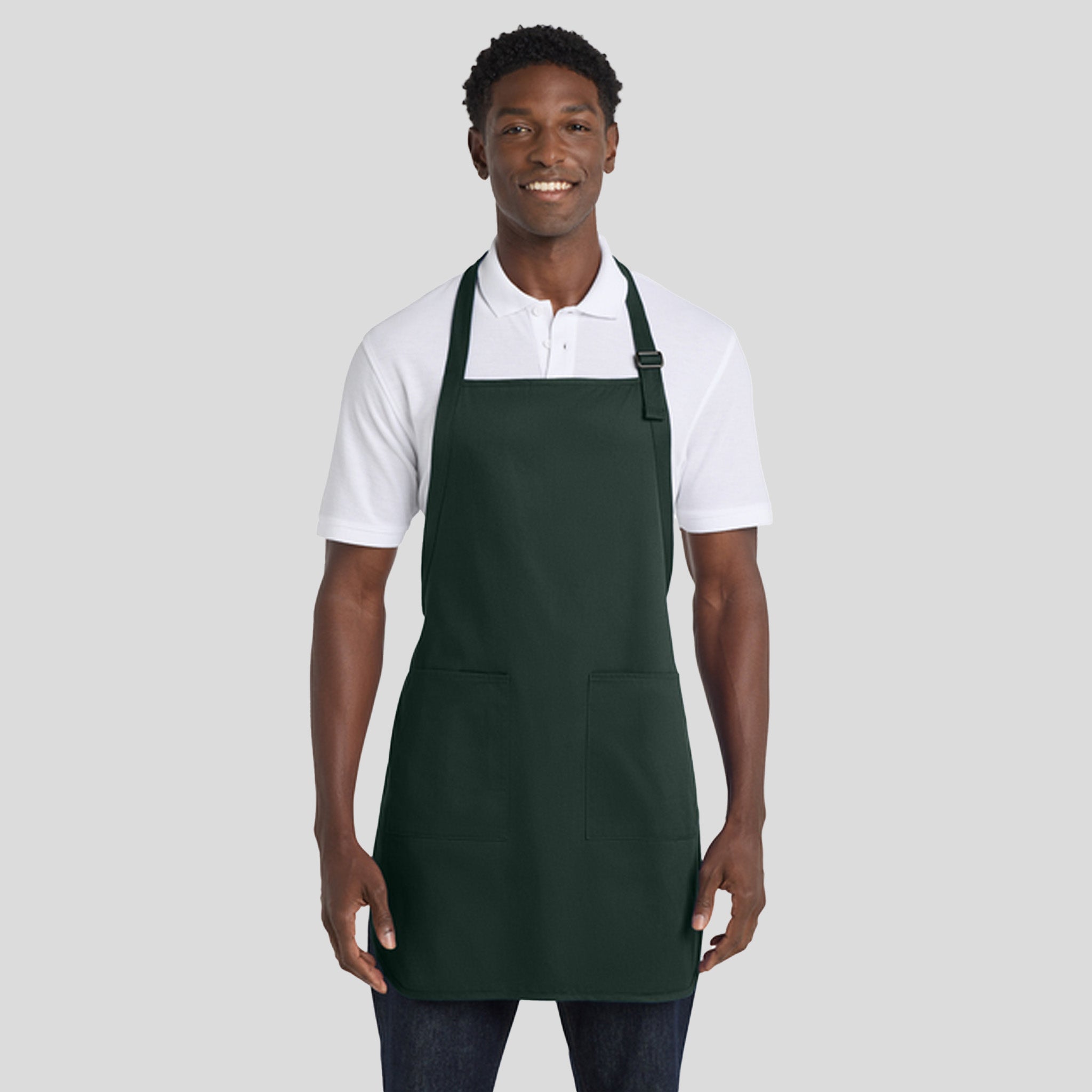Full-Length Apron with Pockets | Hunter