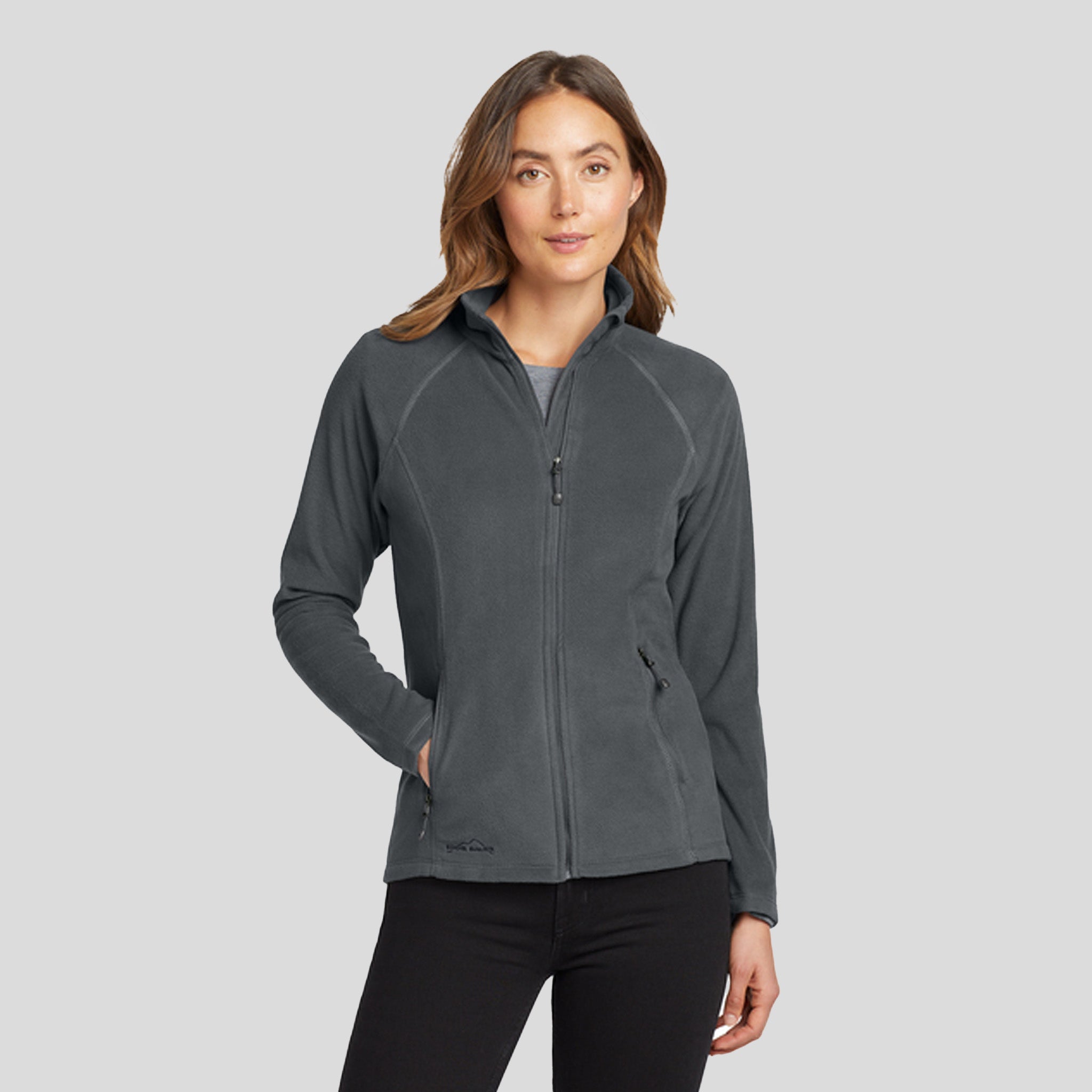 Women's Full-Zip Microfleece Jacket | Grey Steel