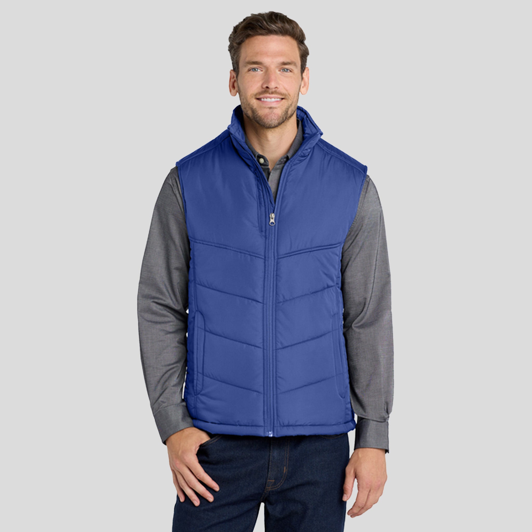 Puffy Vest | Mediterranean Blue/Black
