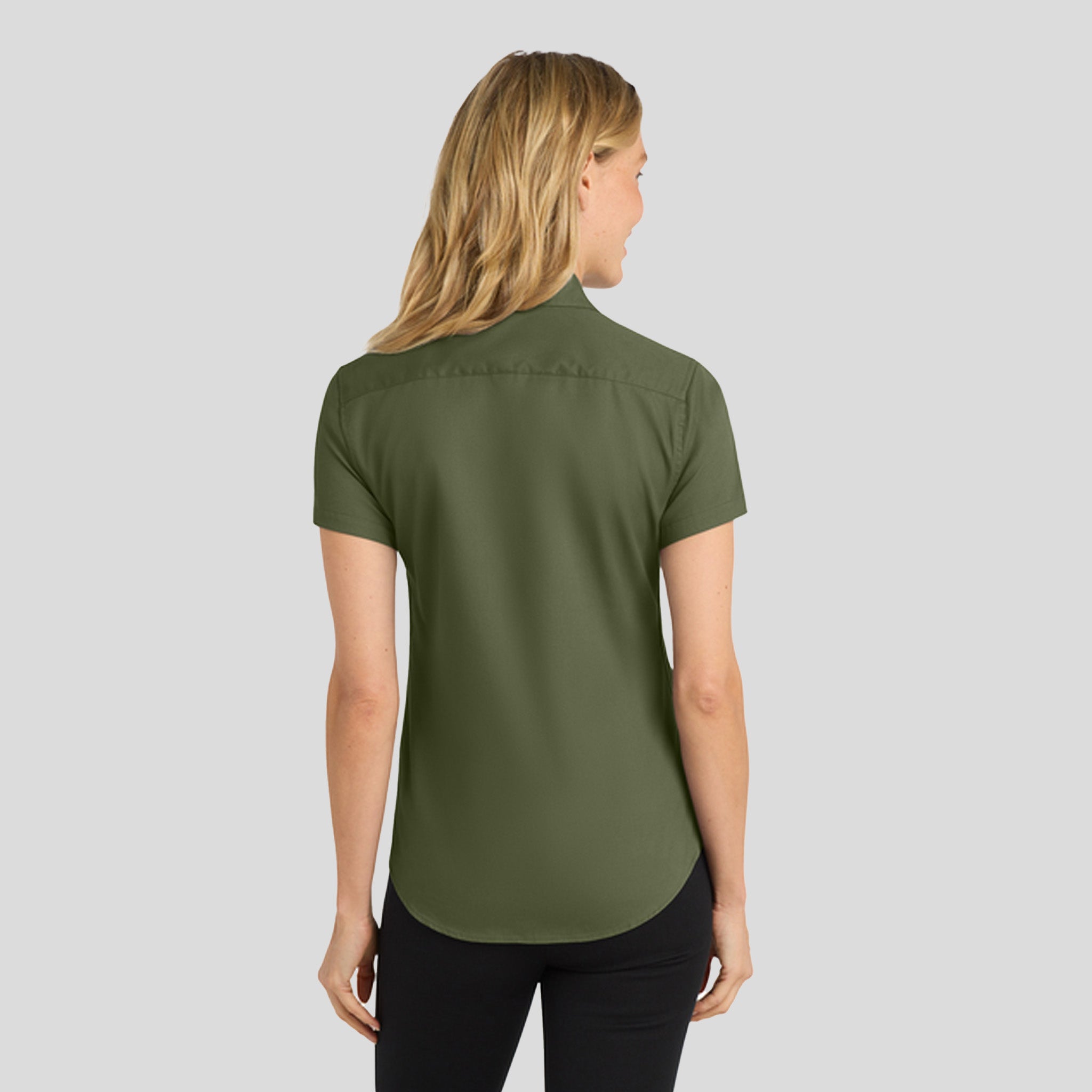 Women's Short Sleeve Easy Care Shirt | Clover Green