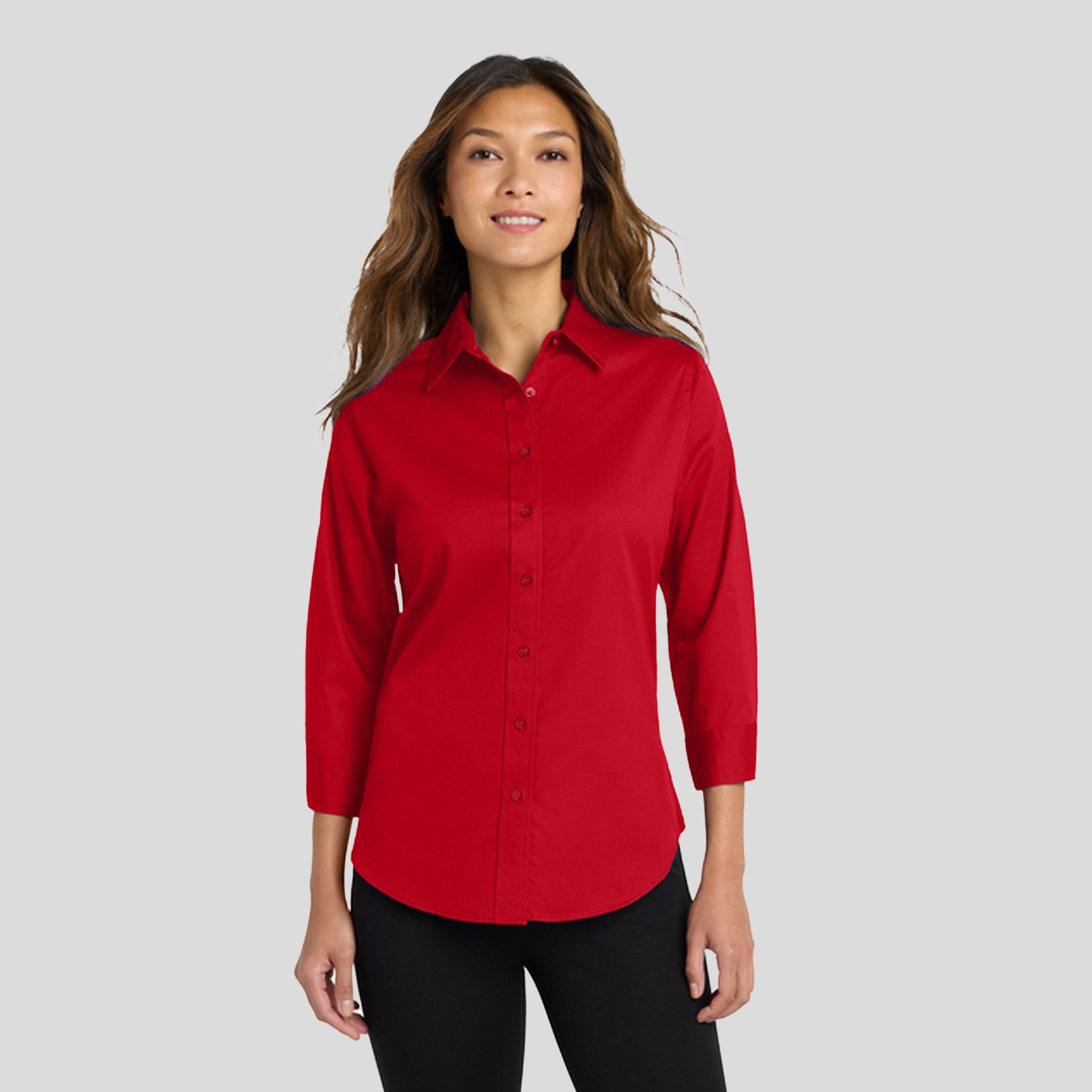 Women's 3/4-Sleeve Easy Care Shirt | Red