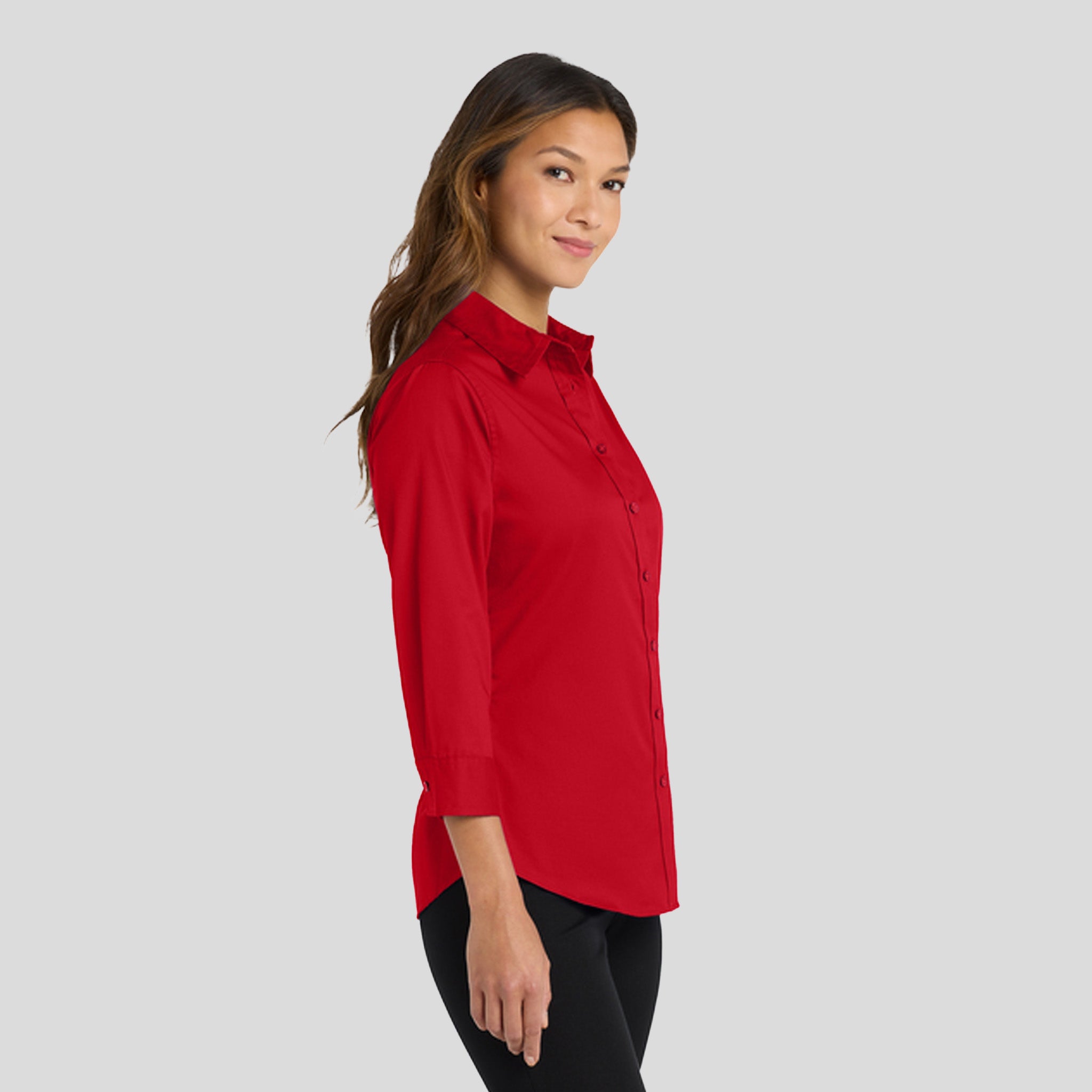 Women's 3/4-Sleeve Easy Care Shirt | Red