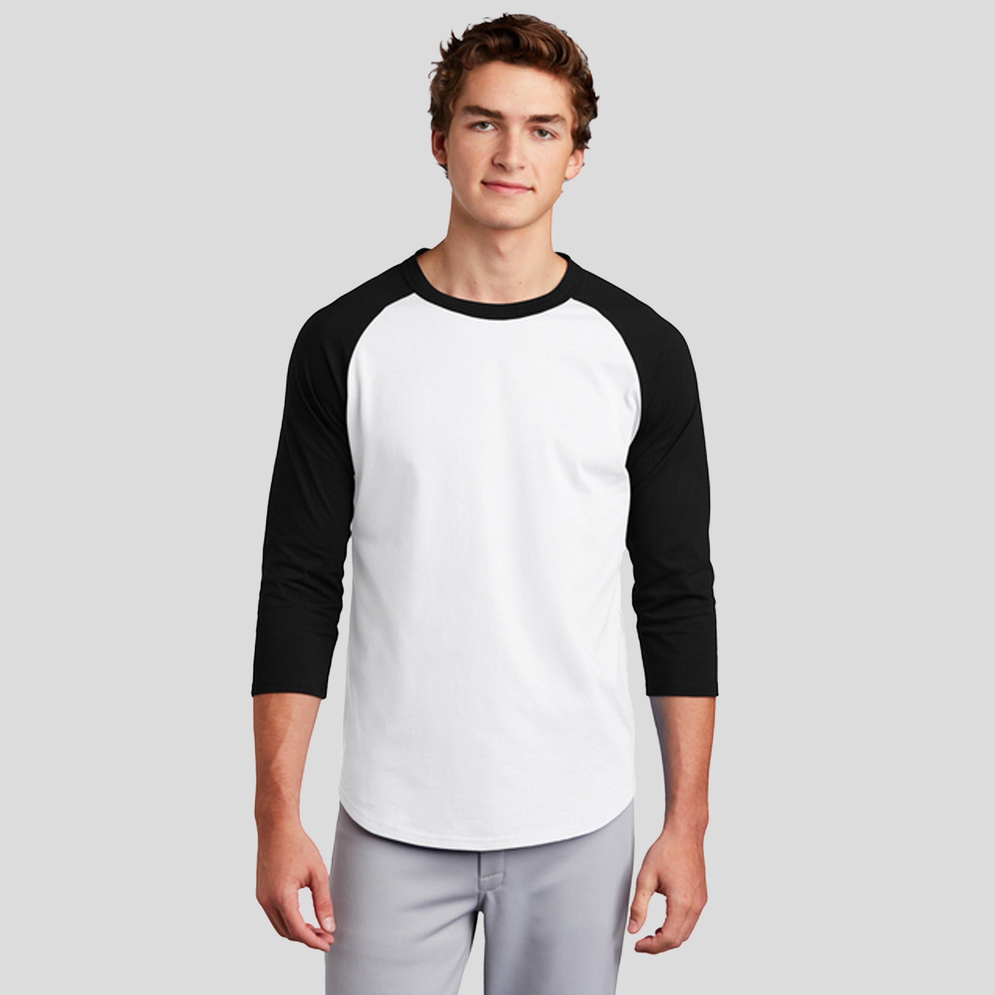 Colorblock Raglan Jersey | White/Black