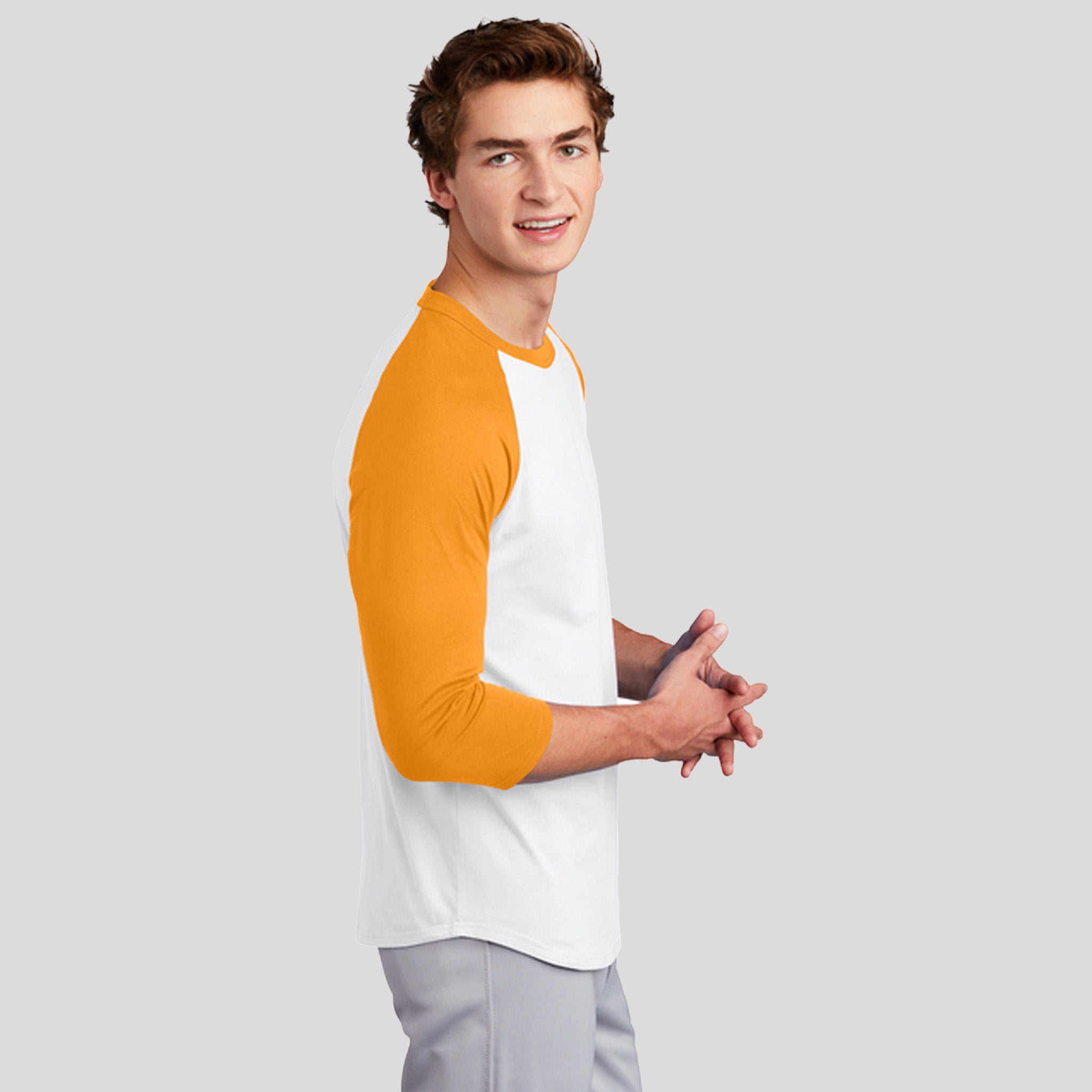 Colorblock Raglan Jersey | White/Gold