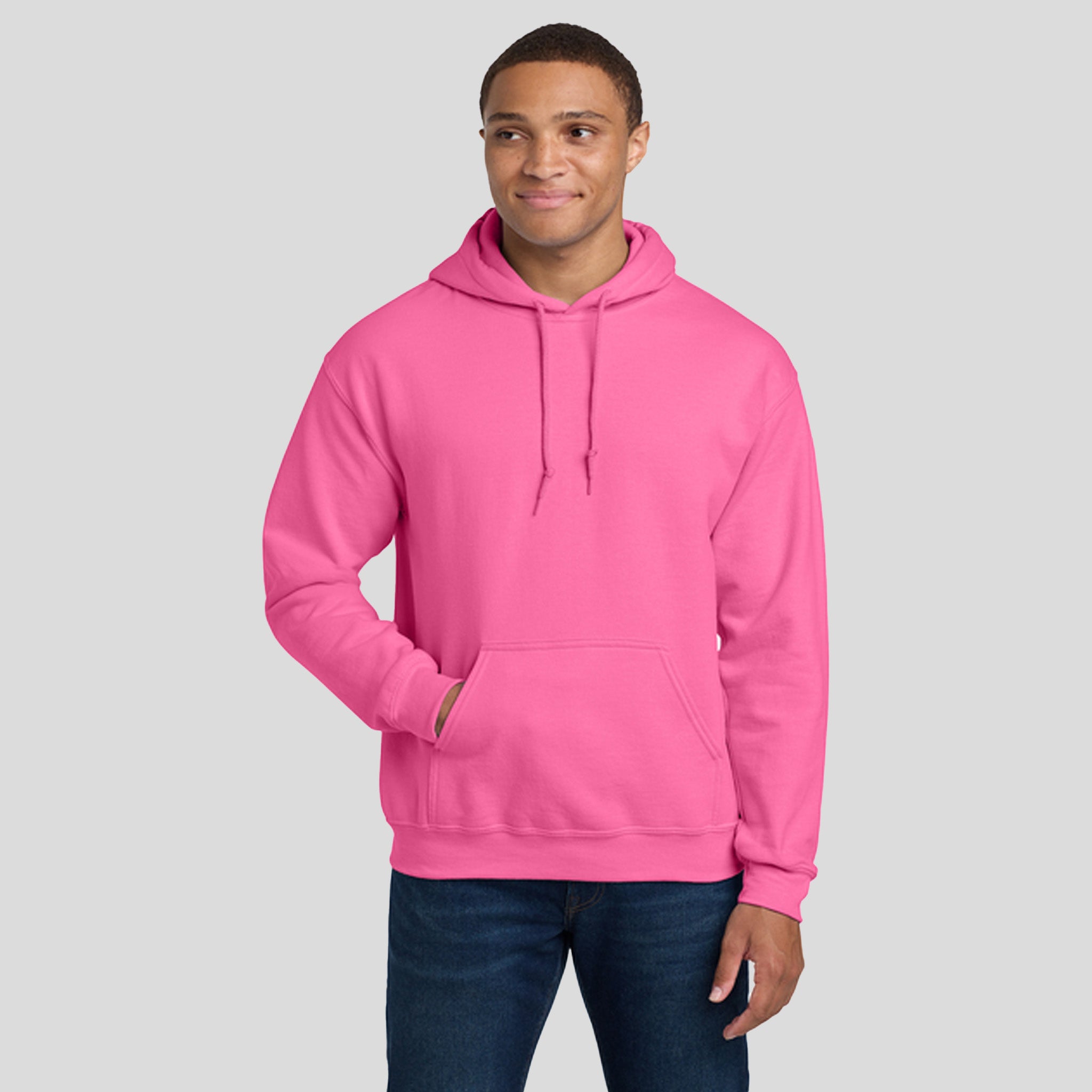 Heavy Blendβ’ Hooded Sweatshirt | Safety Pink