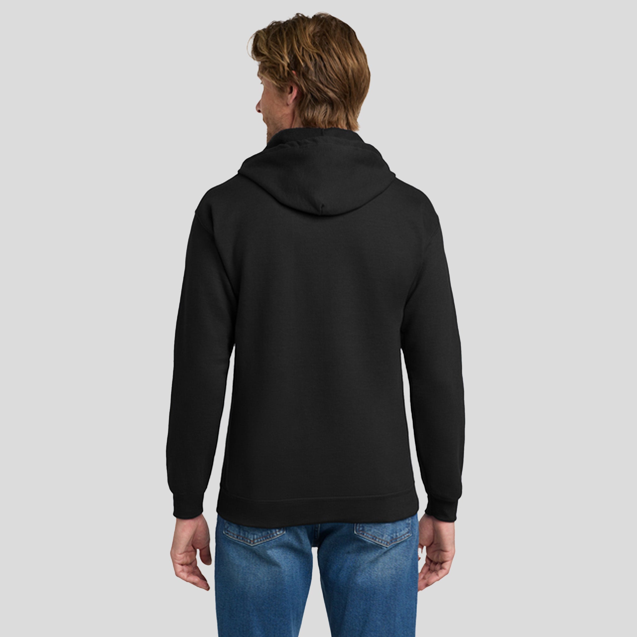 Heavy Blendβ’ Full-Zip Hooded Sweatshirt | Black