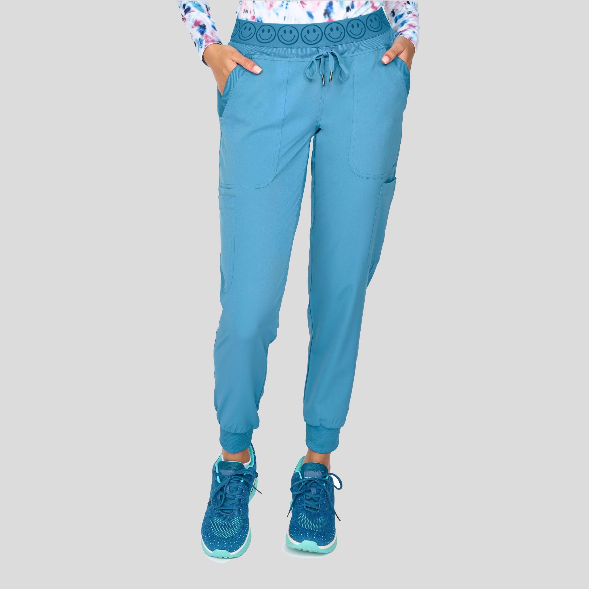 Smile Jogger Pant | Blue Shadow