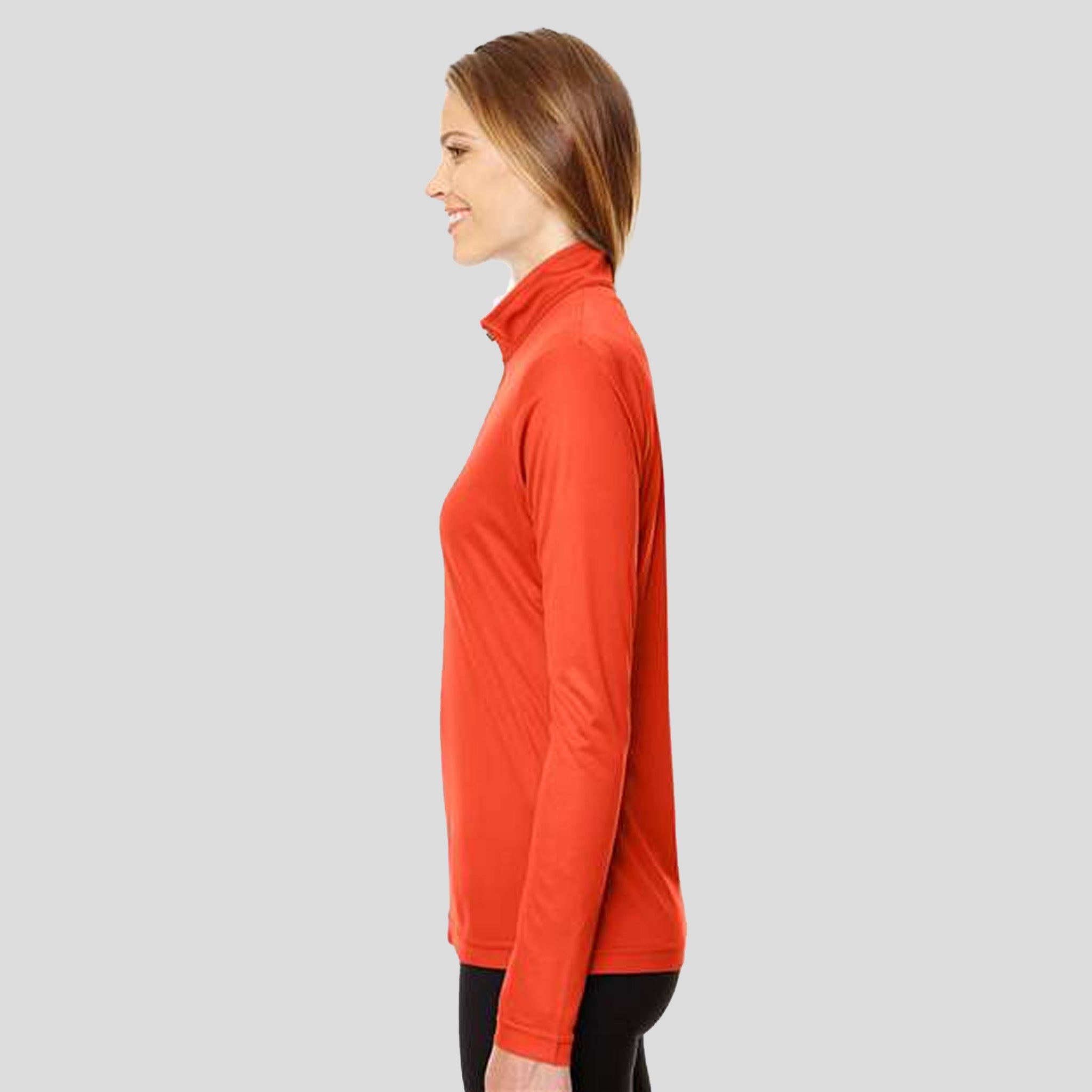 Women's Zone Performance Quarter-Zip Pullover | Sport Orange