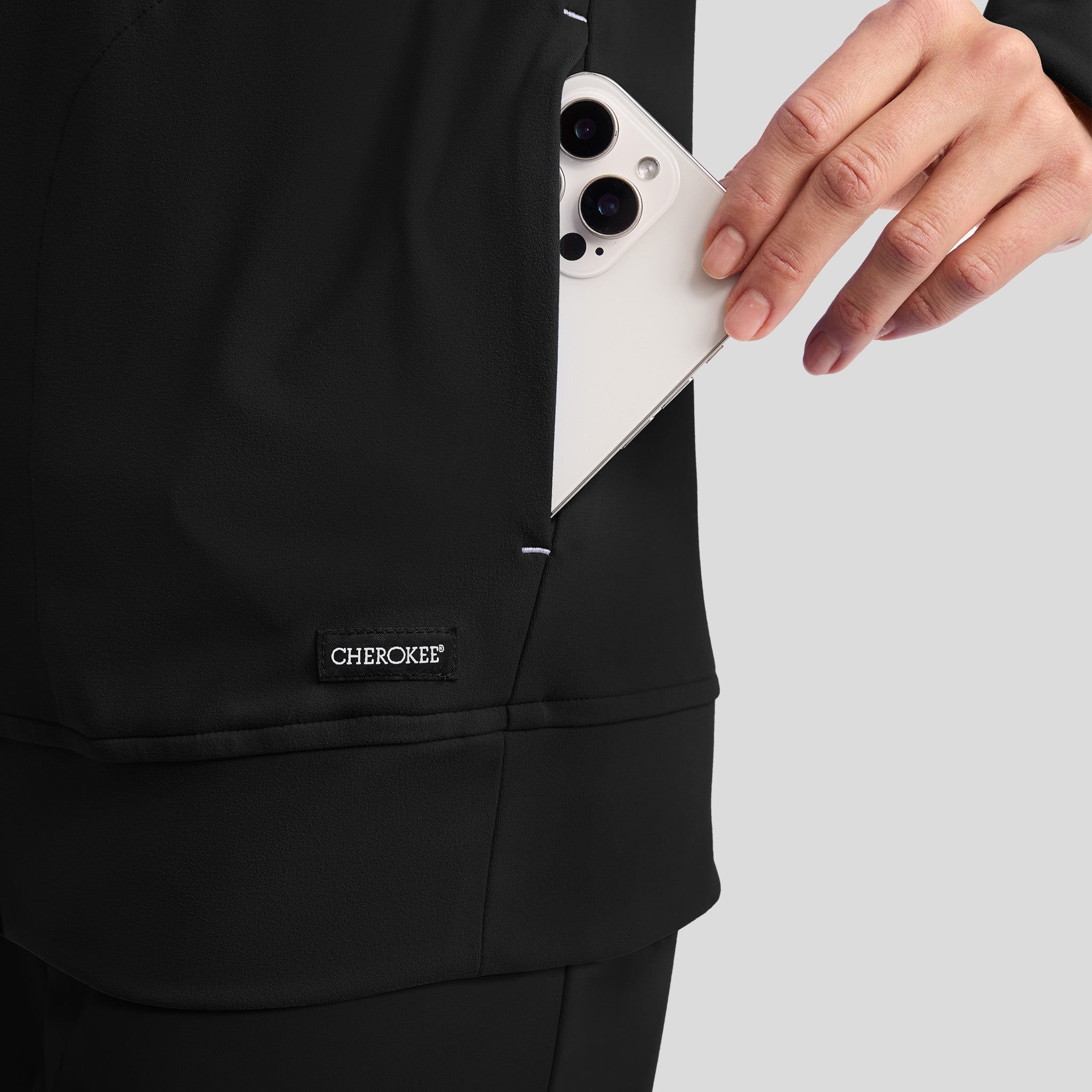 Achieve Warm-Up Scrub Jacket | Black