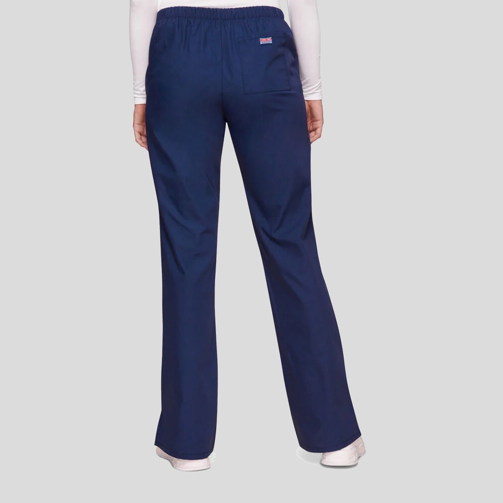 Natural Rise Flare Leg Drawstring Pant | Navy
