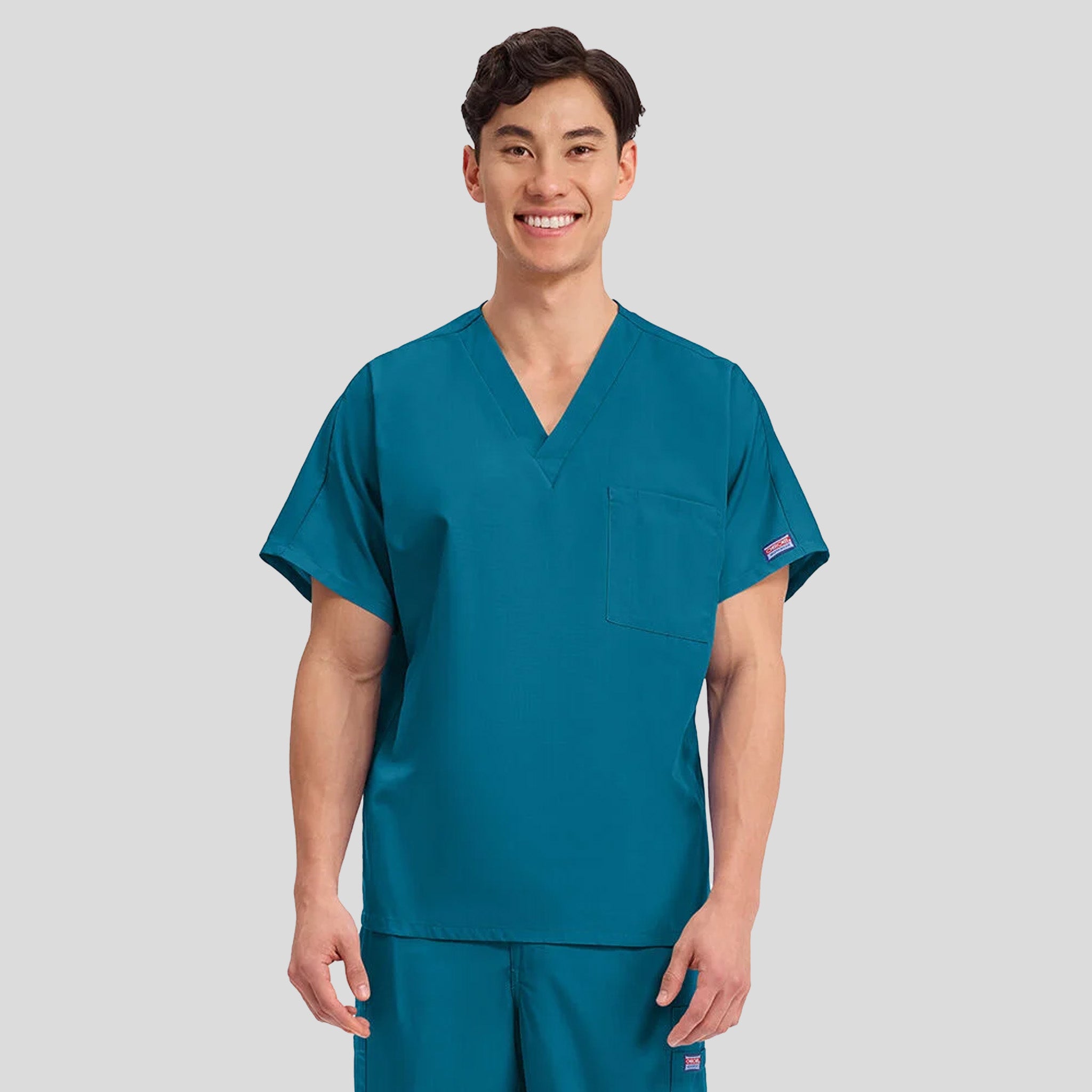 Unisex V-Neck 1 Pocket | Caribbean