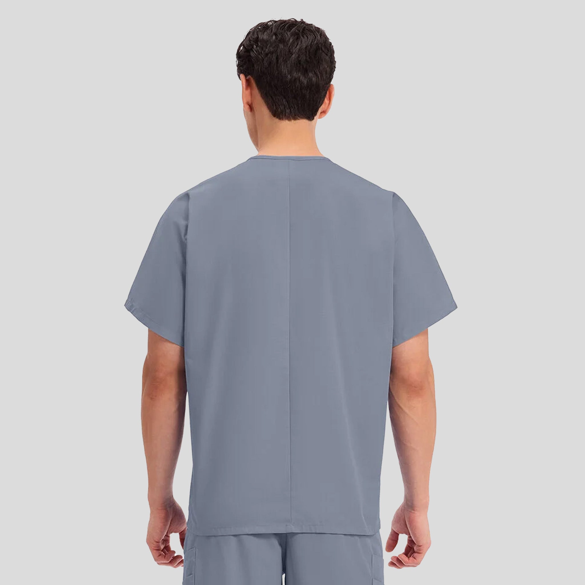Unisex V-Neck 1 Pocket | Grey