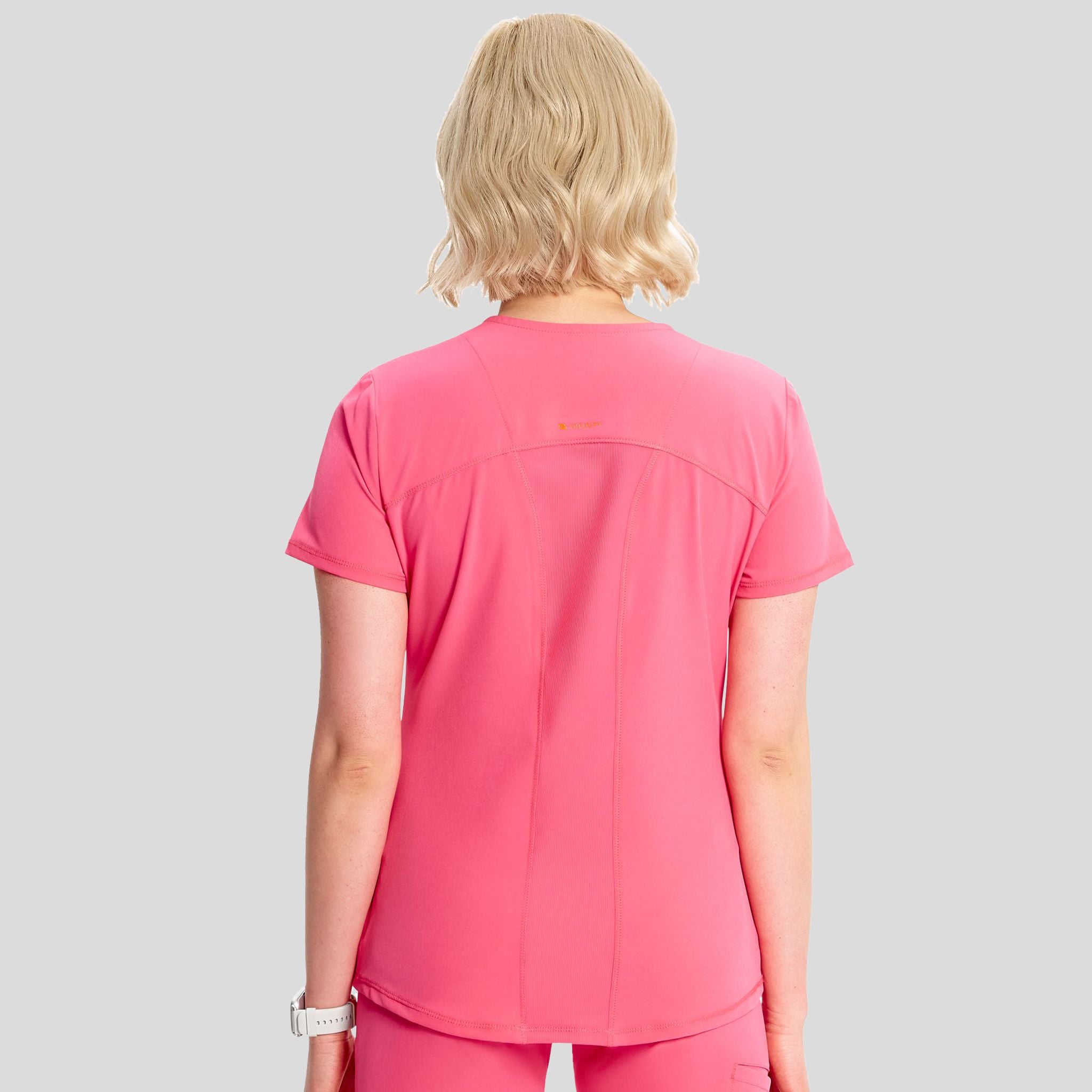 V-Neck Top | Power Pink