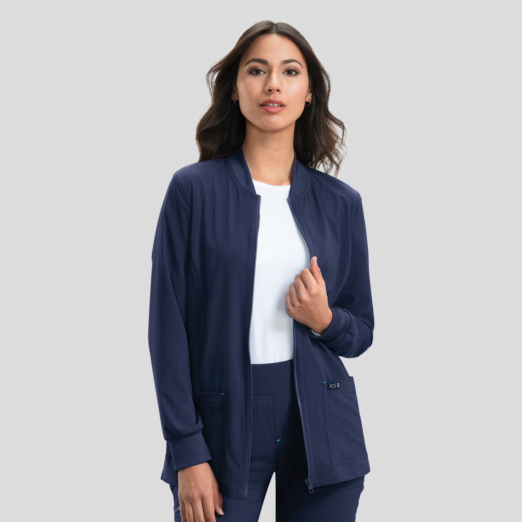 Andrea Women's 4-Pocket Stretch Jacket | Navy
