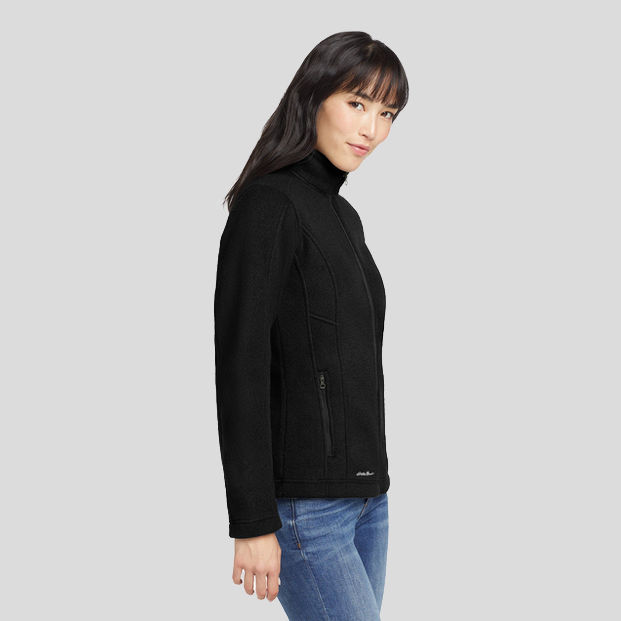 Women's Full-Zip Fleece Jacket | Black