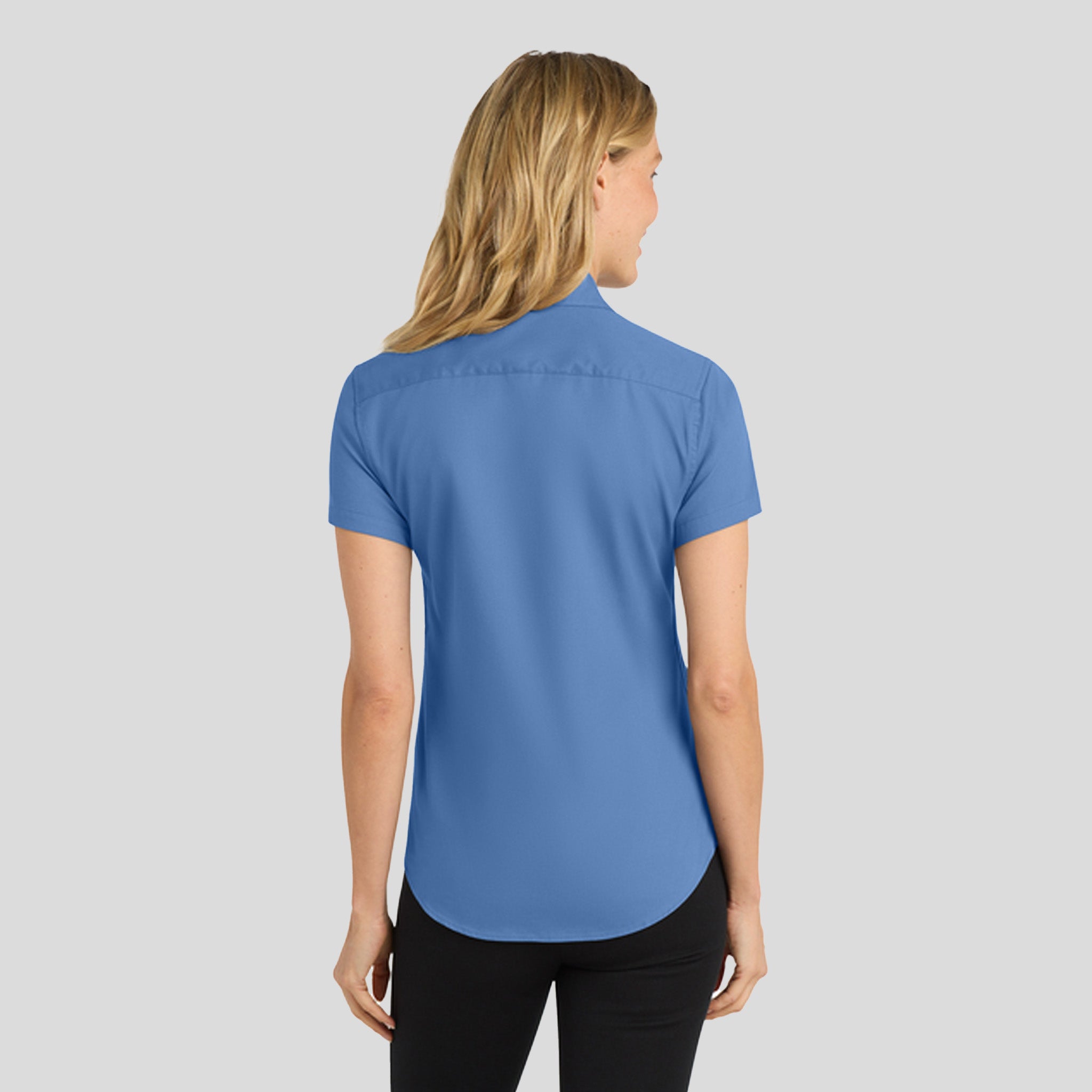 Women's Short Sleeve Easy Care Shirt | Ultramarine Blue