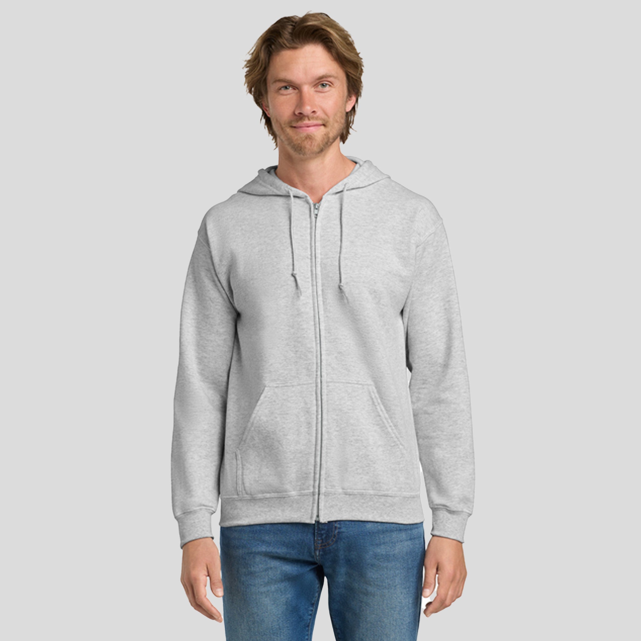 Heavy Blend™ Full-Zip Hooded Sweatshirt | Ash