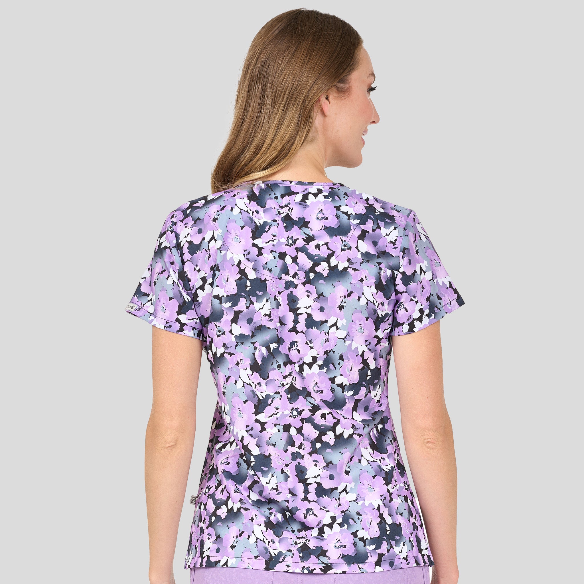 Audrey Print Top | Purple Shadows